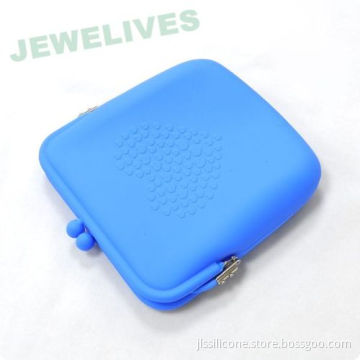 Rubber Cosmetic Bags With Embossed Design 